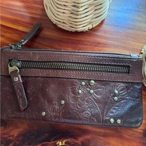 Fossil Embossed Leather Wallet